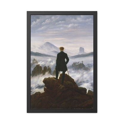 Wanderer above the Sea of Fog - Framed Print