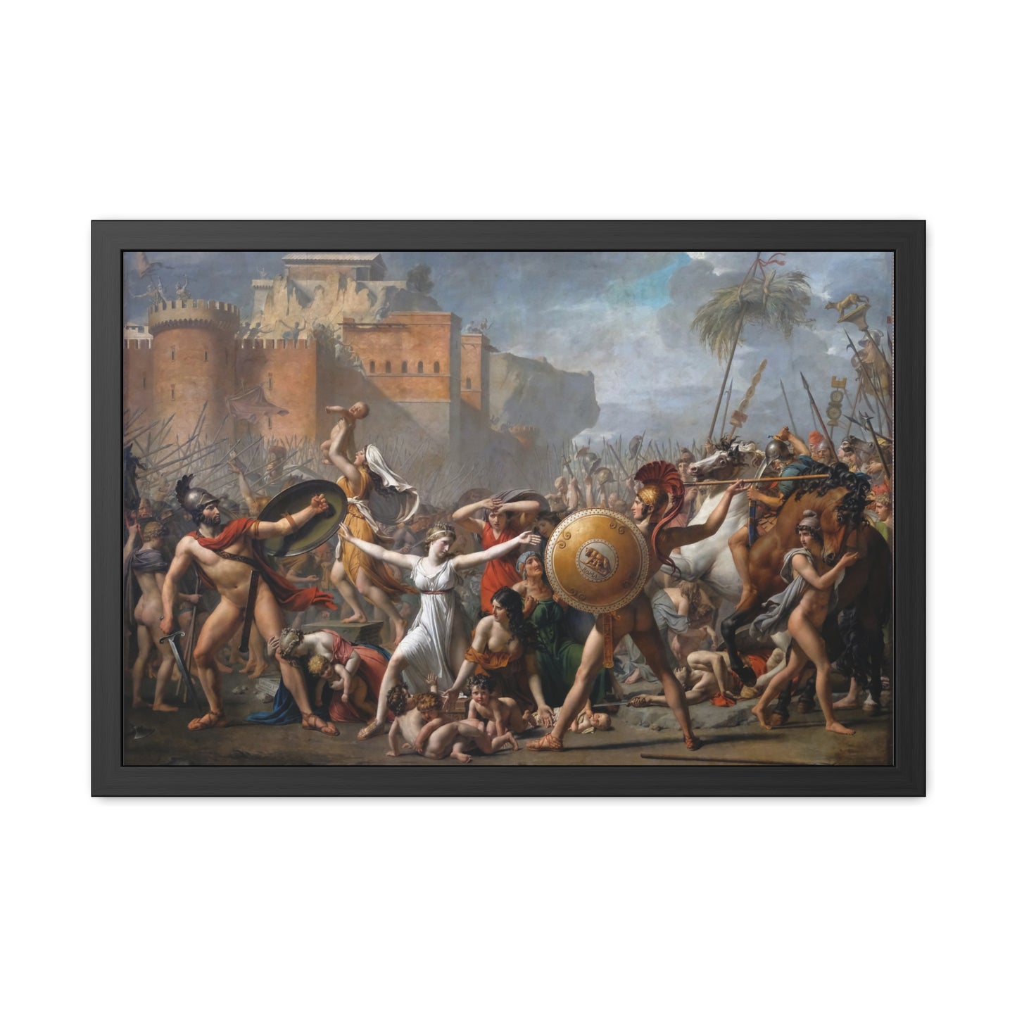 The Intervention of the Sabine Women - Framed Print