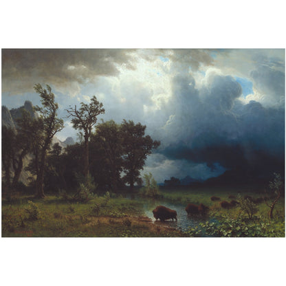 Buffalo Trail, The Impending Storm - Canvas Wrap