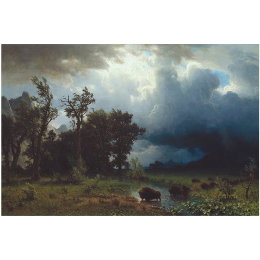 Buffalo Trail, The Impending Storm - Canvas Wrap