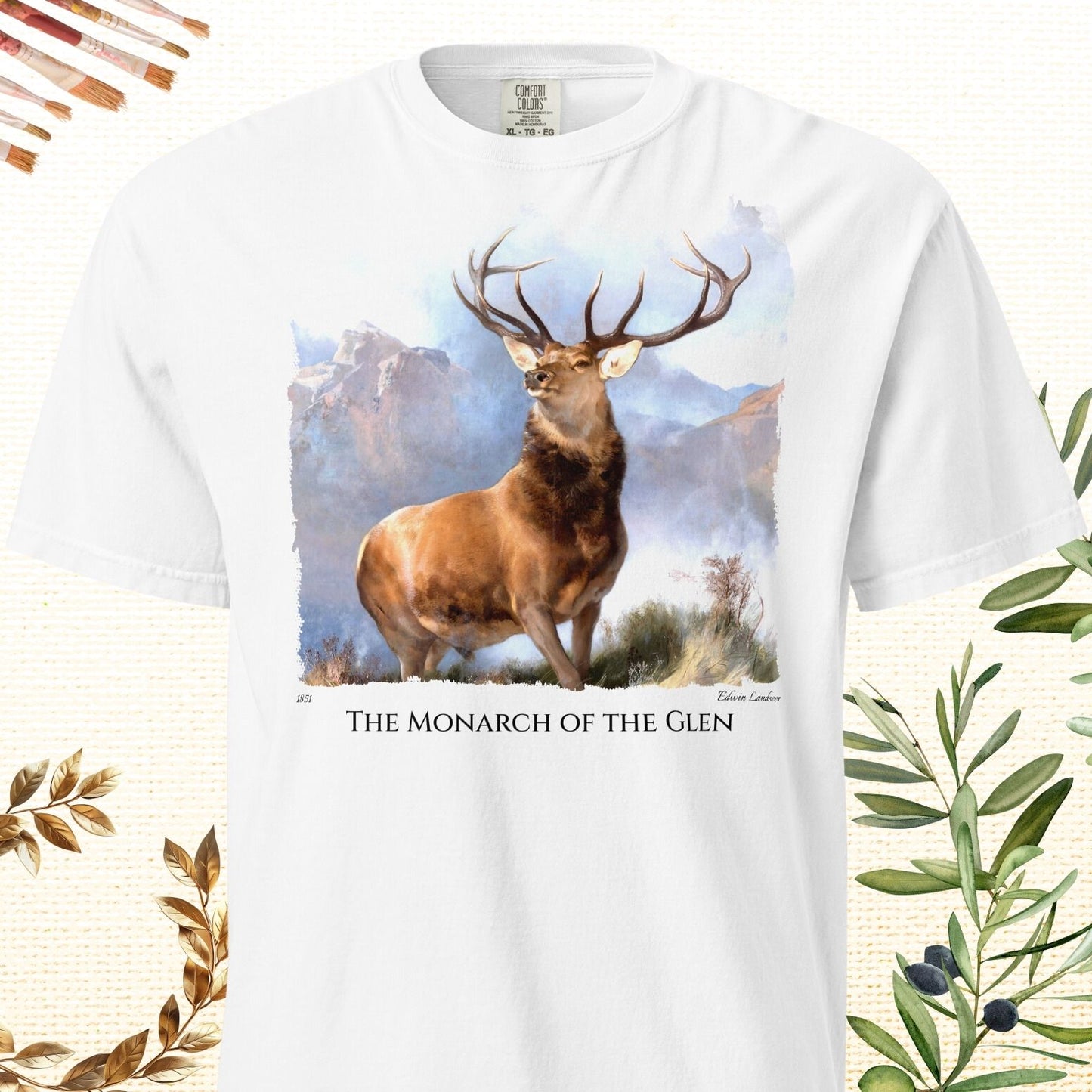 The Monarch of the Glen - Fine Art T-Shirt