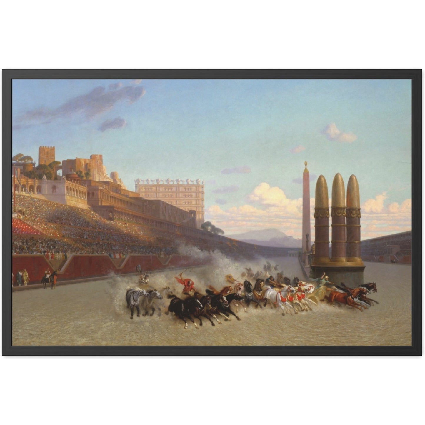 Chariot Race - Framed Print