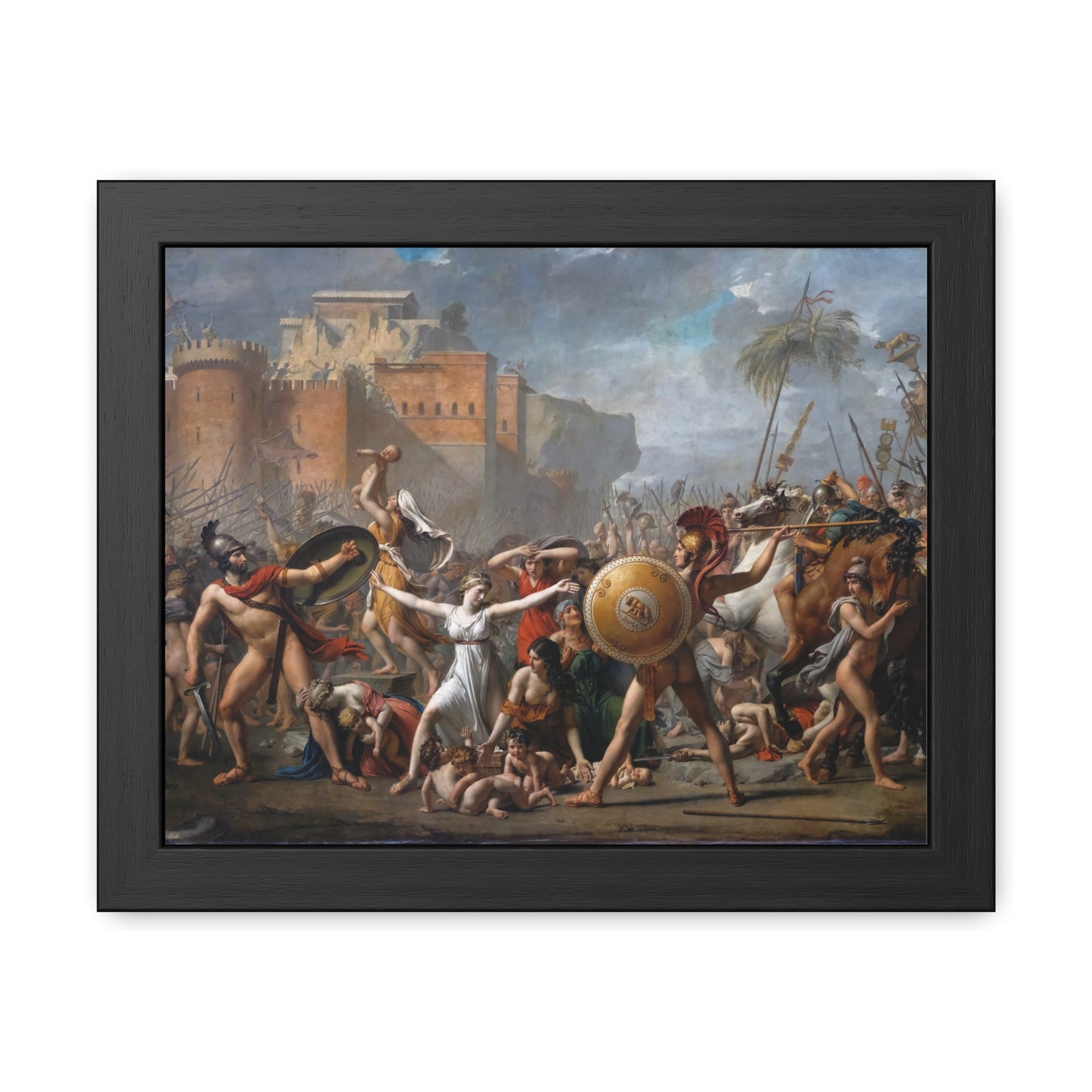 The Intervention of the Sabine Women - Framed Print