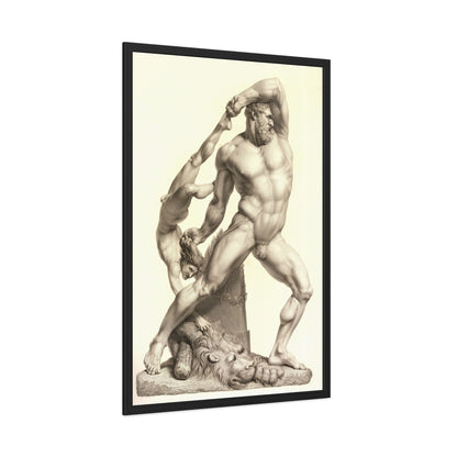 Hercules and lichas - Framed Print