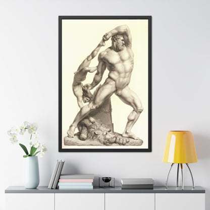 Hercules and lichas - Framed Print