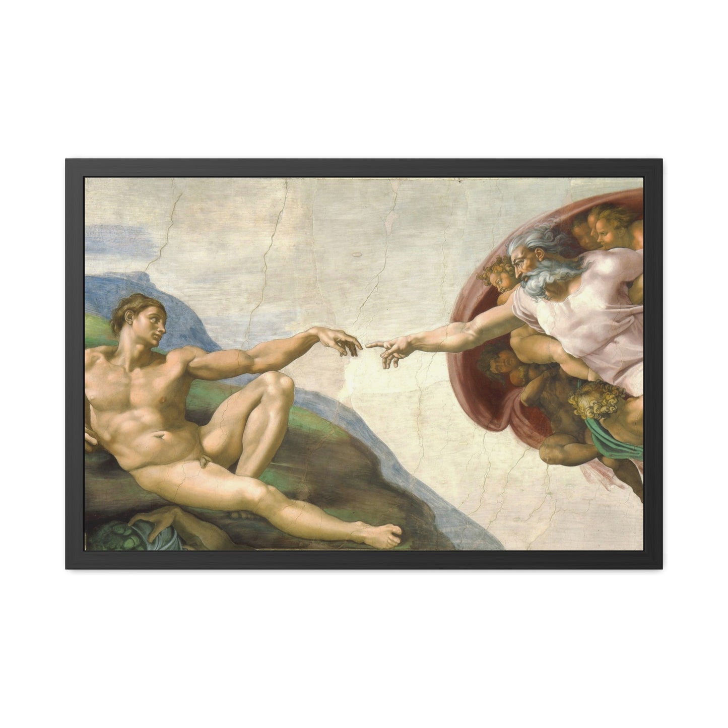 The Creation of Adam - Framed Print