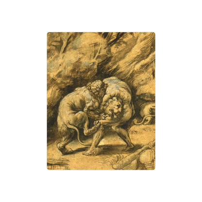 Hercules and the Nemean Lion - Metal Print