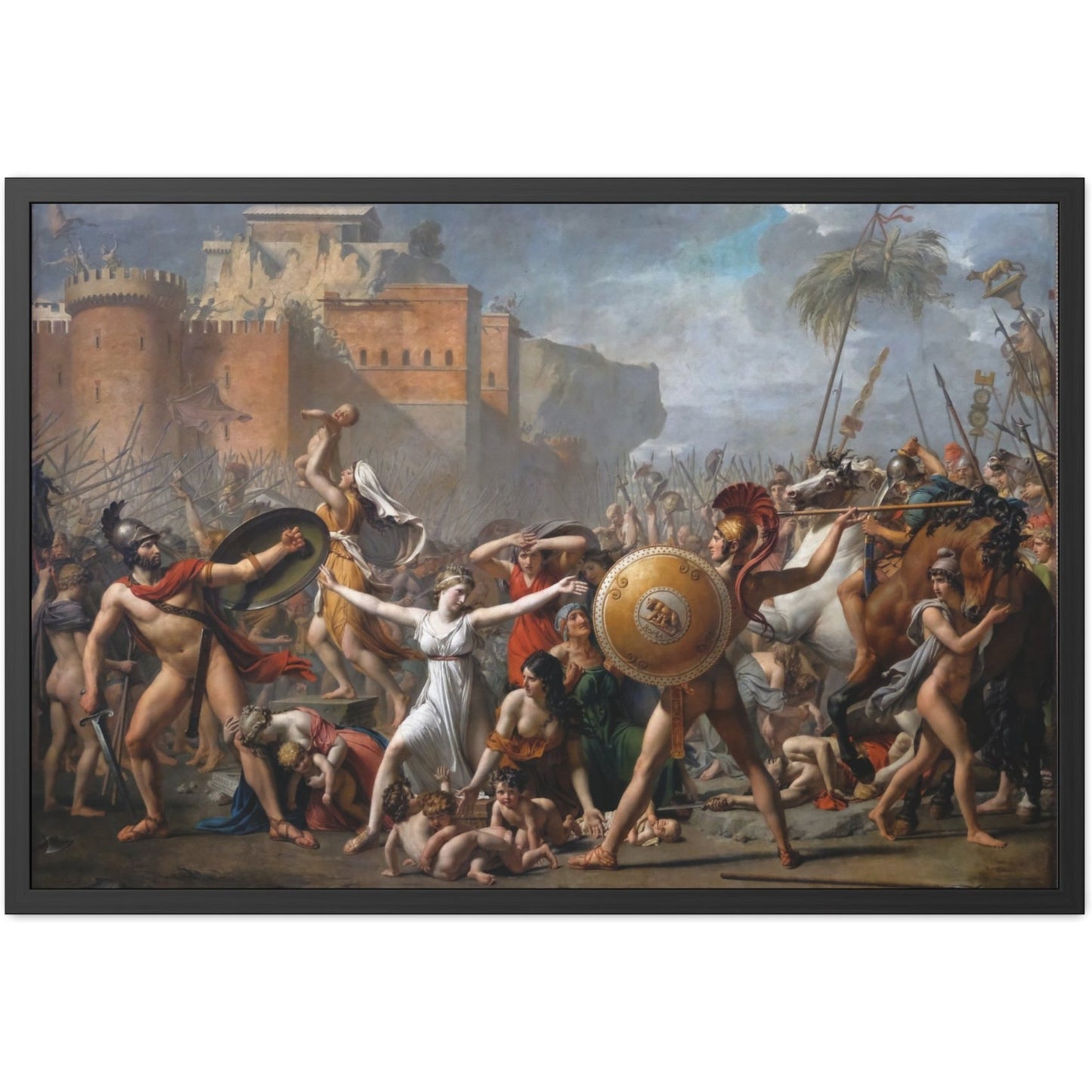 The Intervention of the Sabine Women - Framed Print