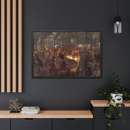 The Iron Rolling Mill - Framed Print