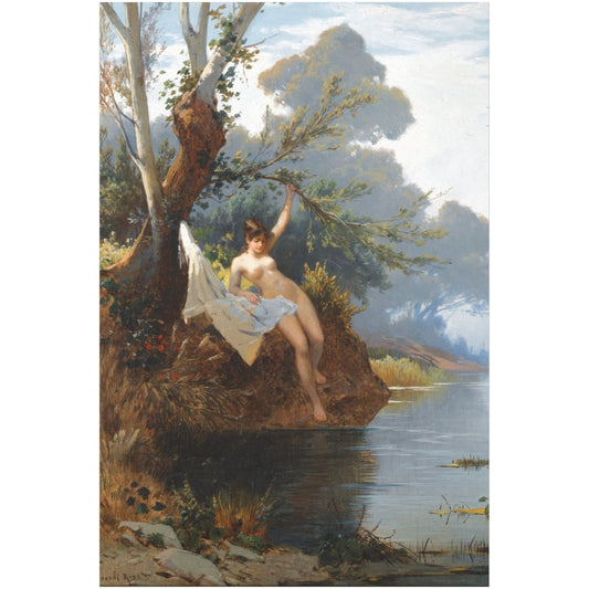By the Riverbank - Canvas Wrap