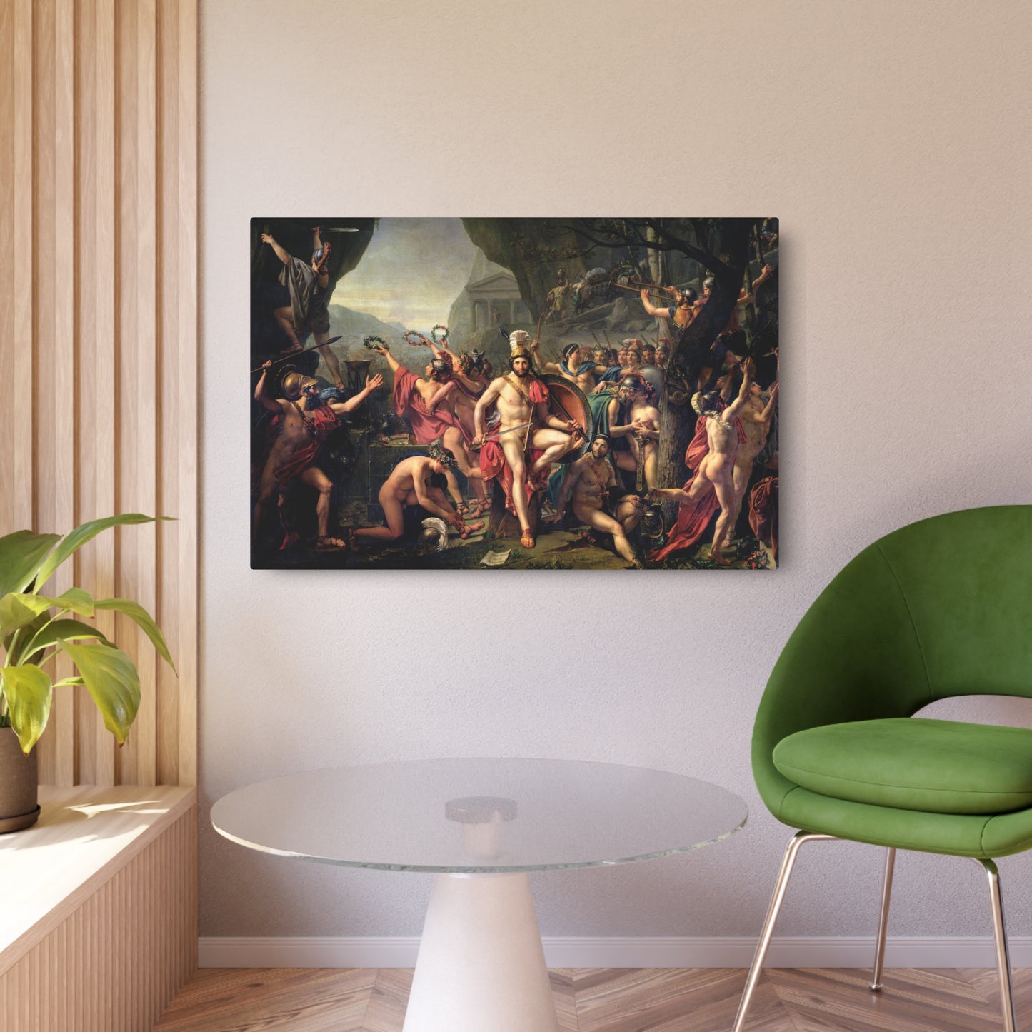 Leonidas at Thermopylae - Metal Print