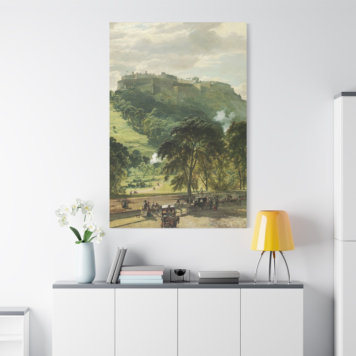 Edinburgh Castle from Princes Street - Canvas Wrap
