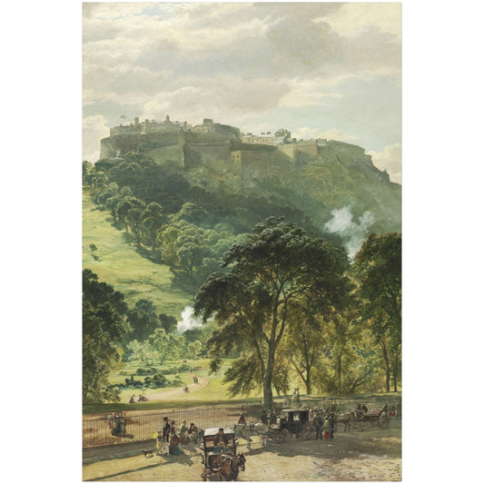 Edinburgh Castle from Princes Street - Canvas Wrap