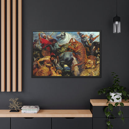 Tiger Hunt - Framed Print