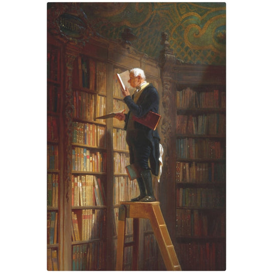 The Bookworm - Metal Print