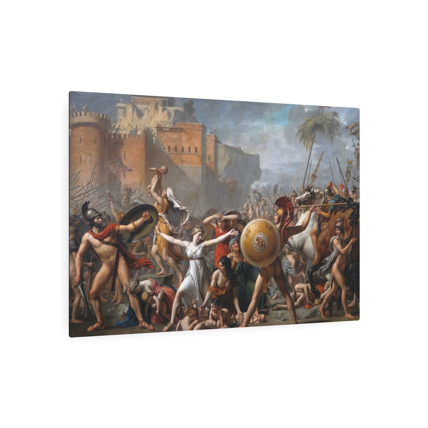 The Intervention of the Sabine Women - Metal Print