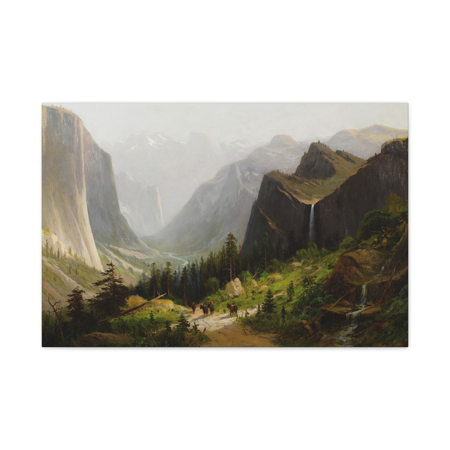 Yosemite Valley, California from the Artist's Point - Canvas Wrap