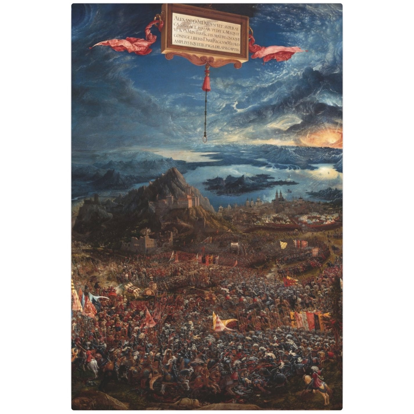 The Battle of Alexander at Issus - Metal Print