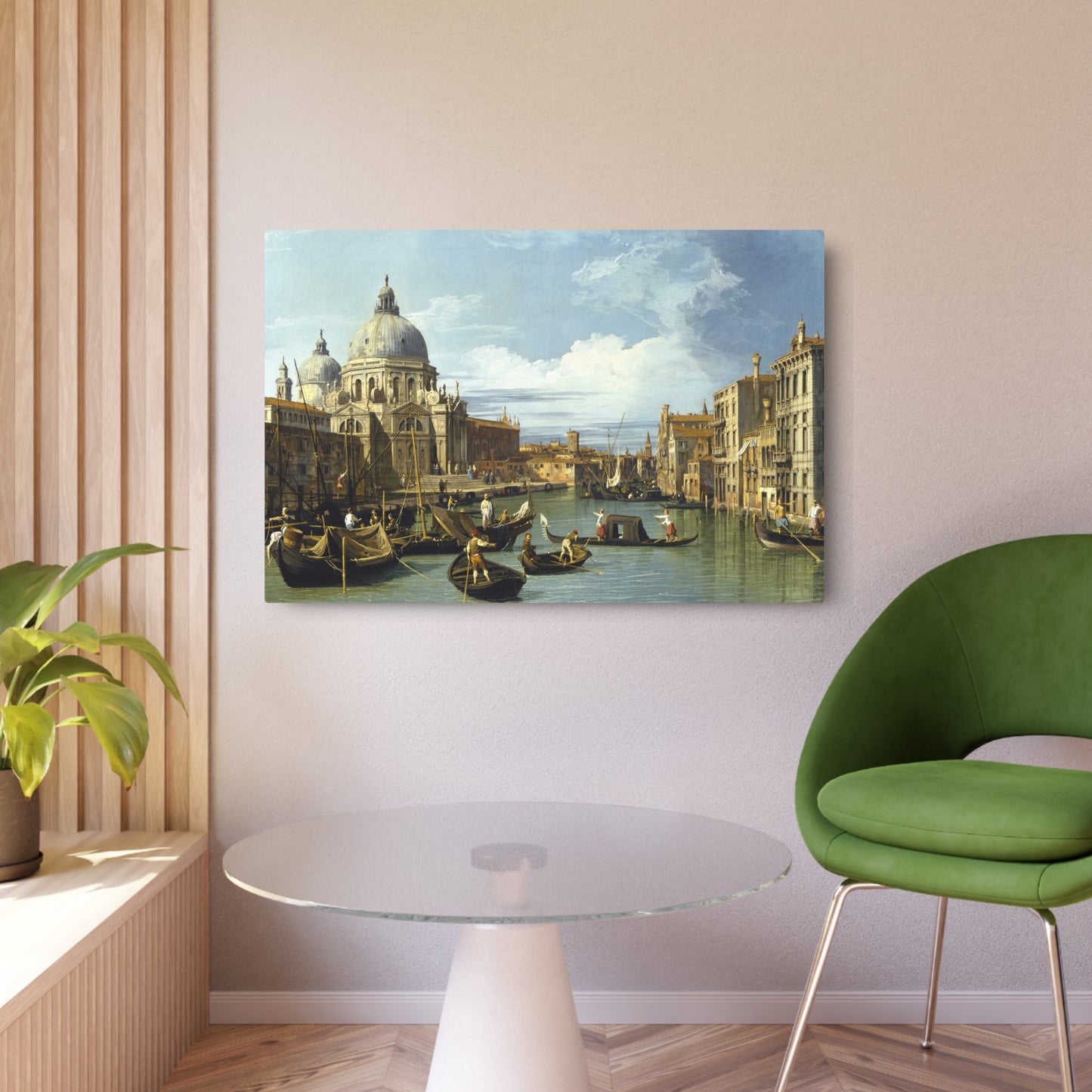 The Entrance to the Grand Canal, Venice - Metal Print