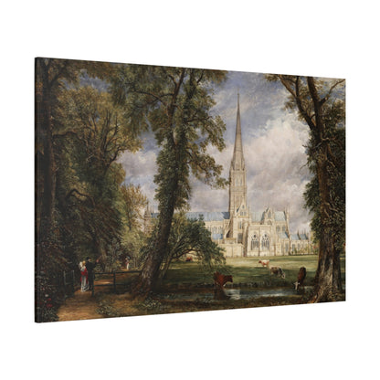 Salisbury Cathedral from the Bishop's Garden - Canvas Wrap