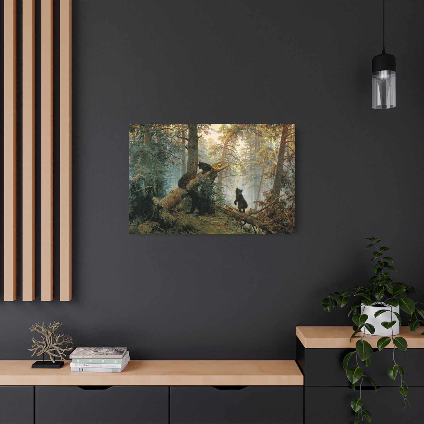 Morning in a Pine Forest - Metal Print