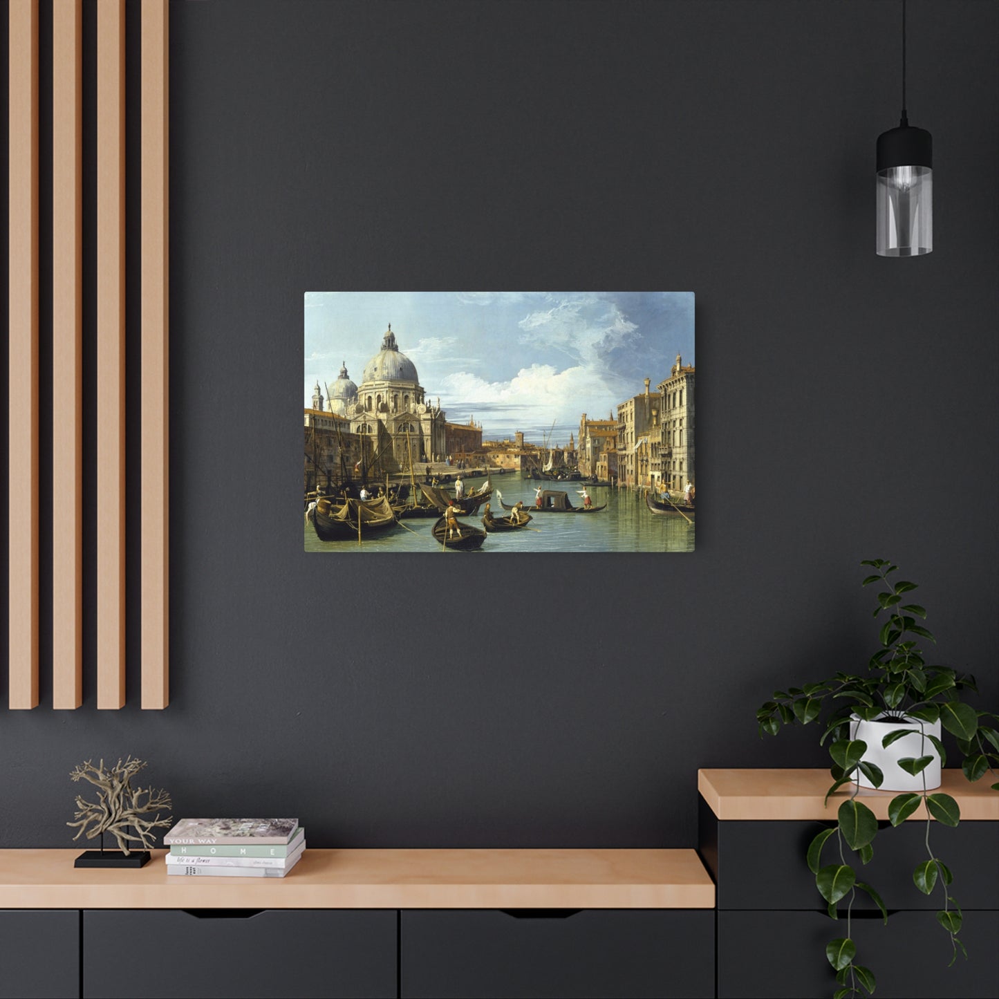 The Entrance to the Grand Canal, Venice - Metal Print