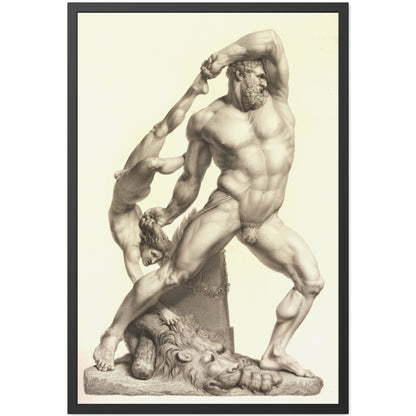 Hercules and lichas - Framed Print