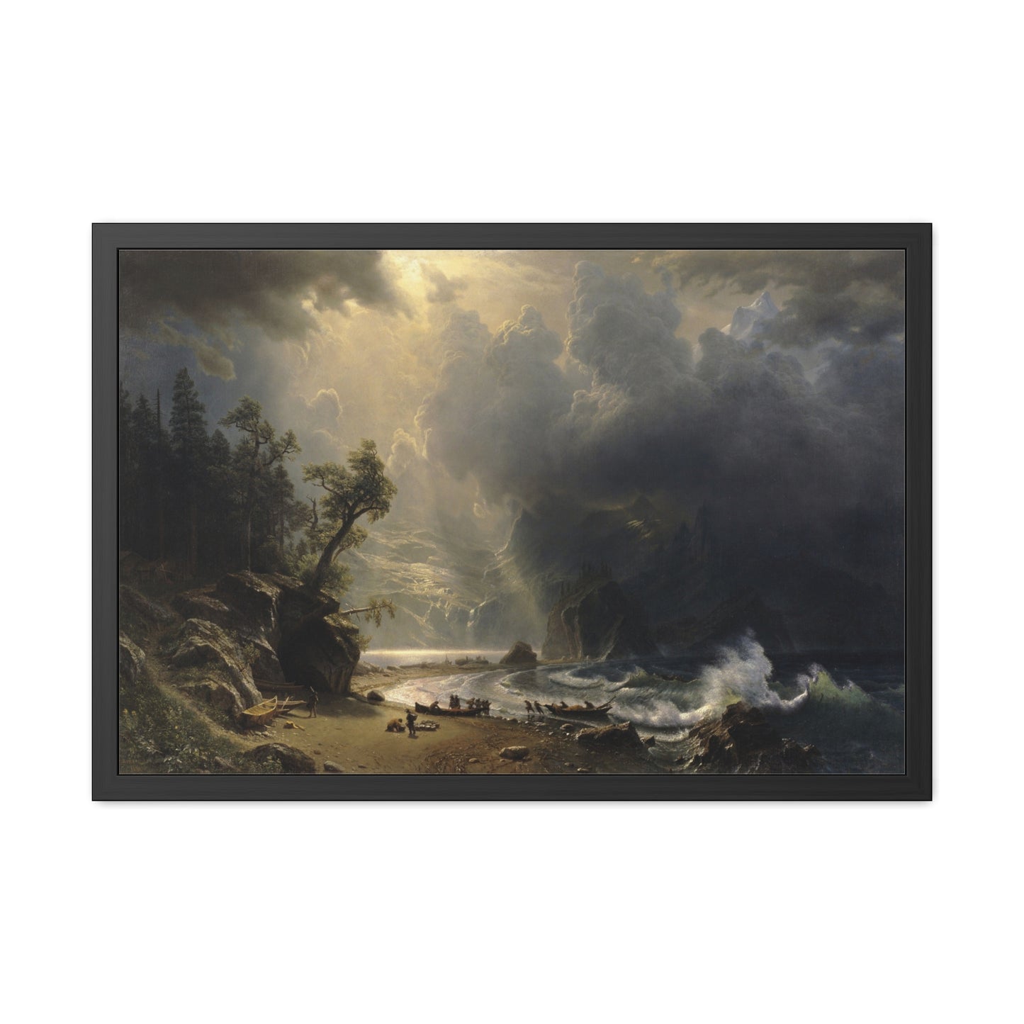 Puget Sound on the Pacific Coast - Framed Print