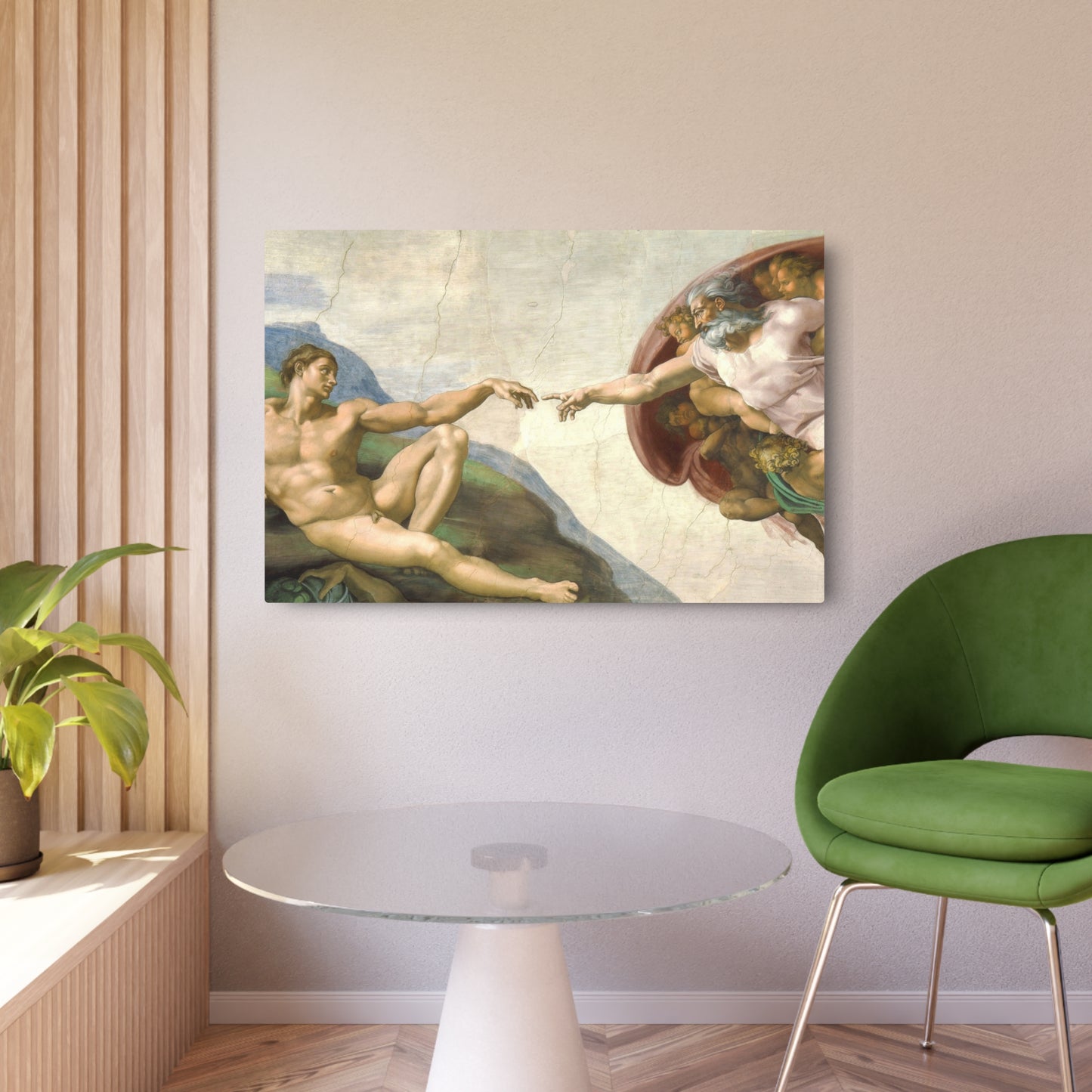 The Creation of Adam - Metal Print