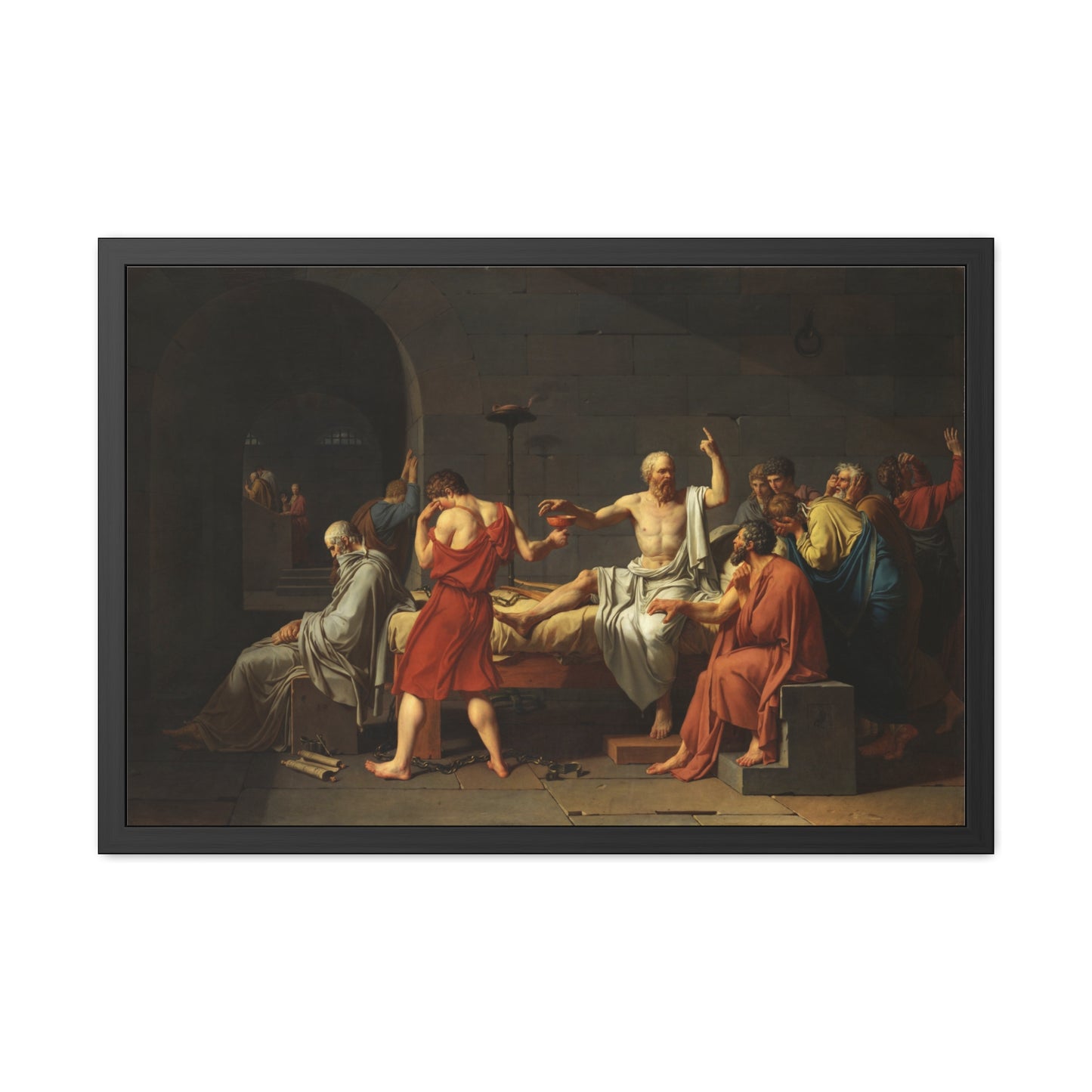 The Death of Socrates - Framed Print