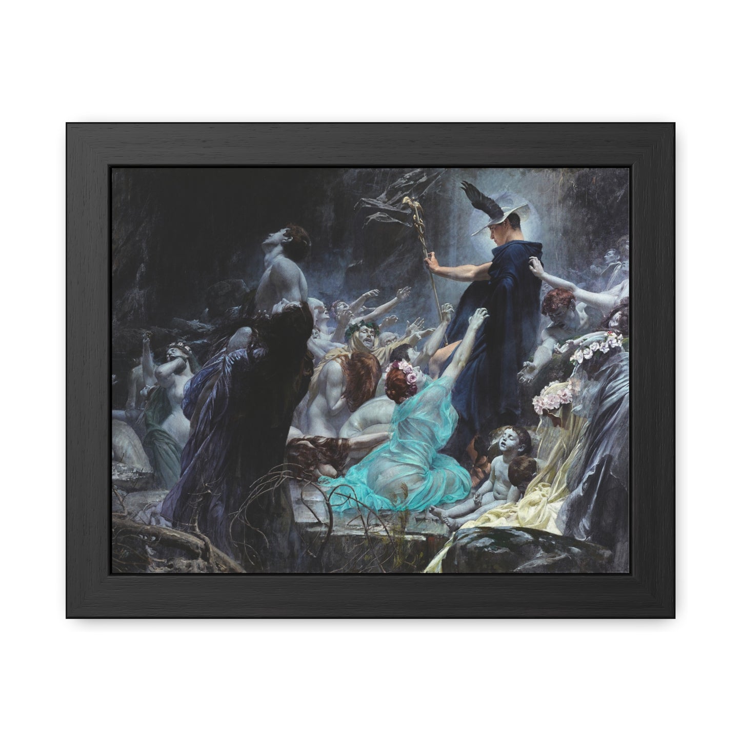 Souls on the Banks of the Acheron - Framed Print