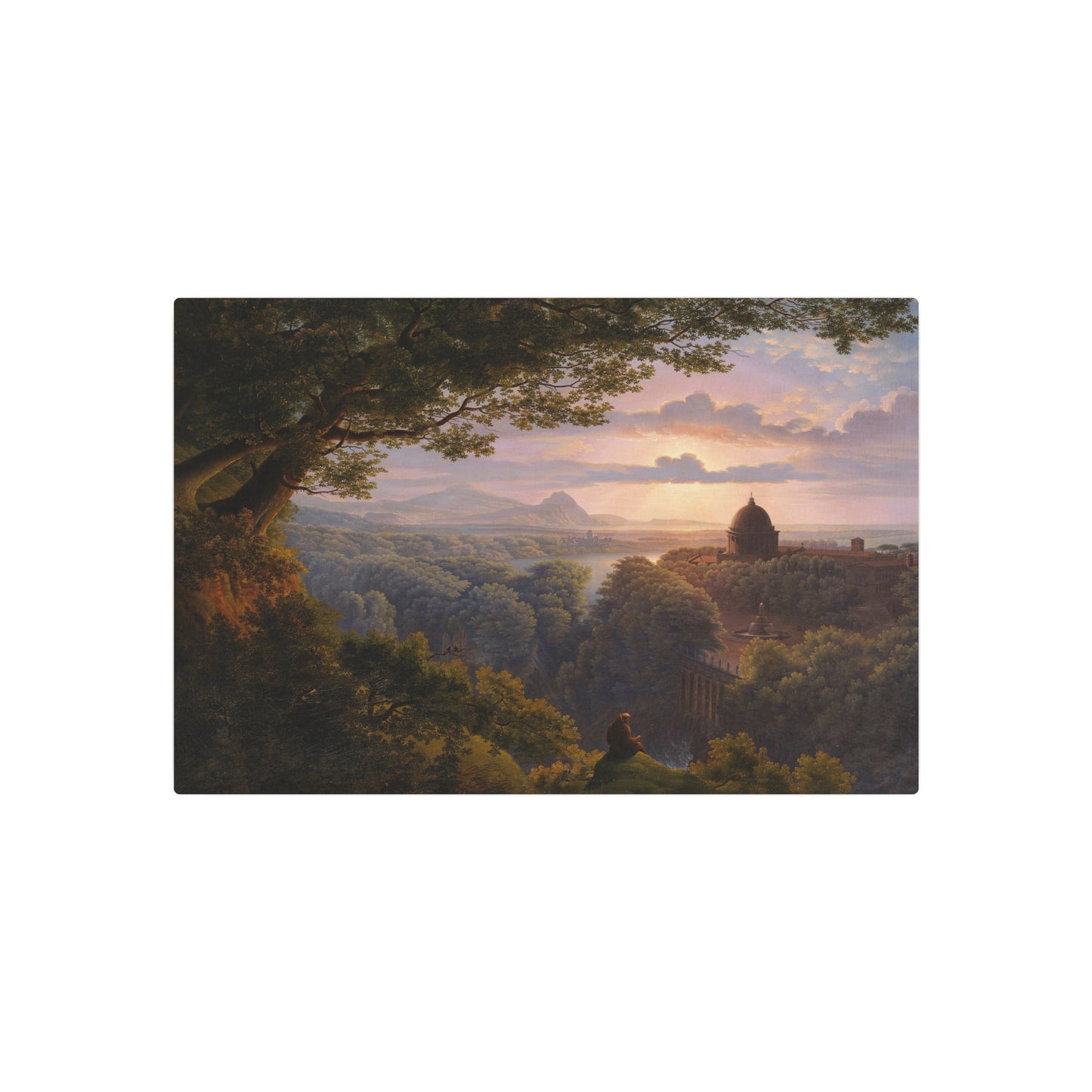 Landscape With Pilgrim - Metal Print