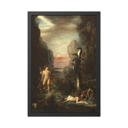 Hercules and the Lernaean Hydra - Framed Print