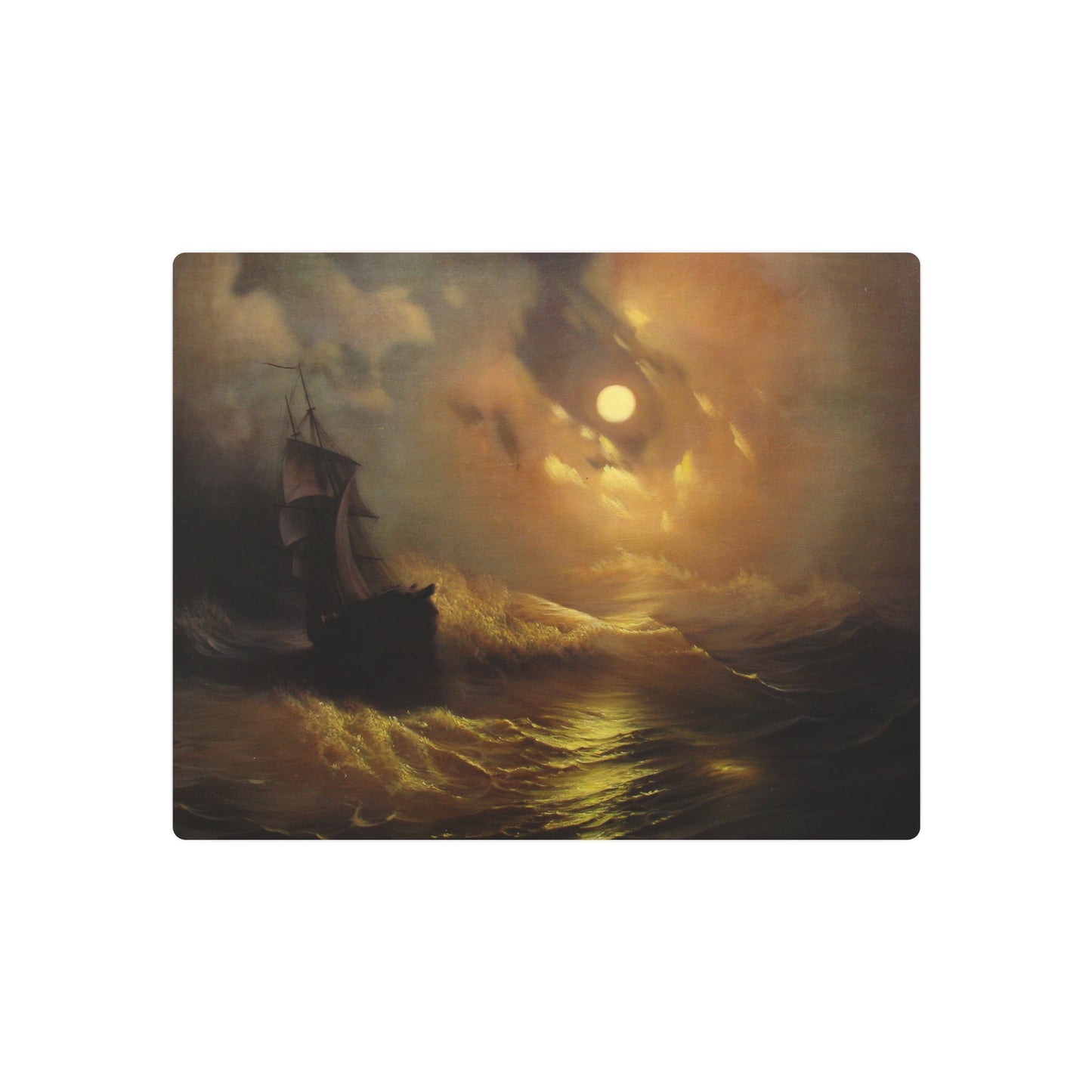 Ship at Sea - Metal Print