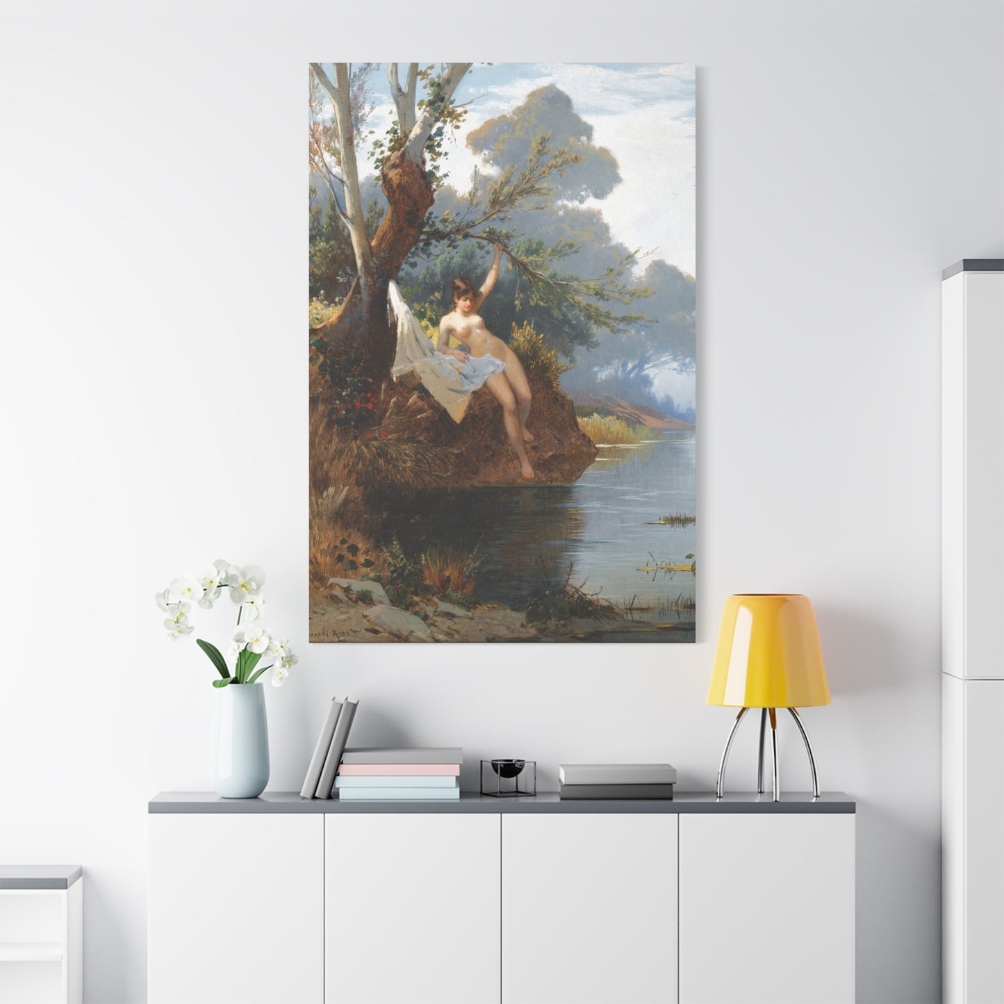 By the Riverbank - Canvas Wrap