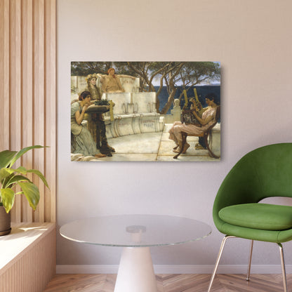 Sappho and Alcaeus - Metal Print