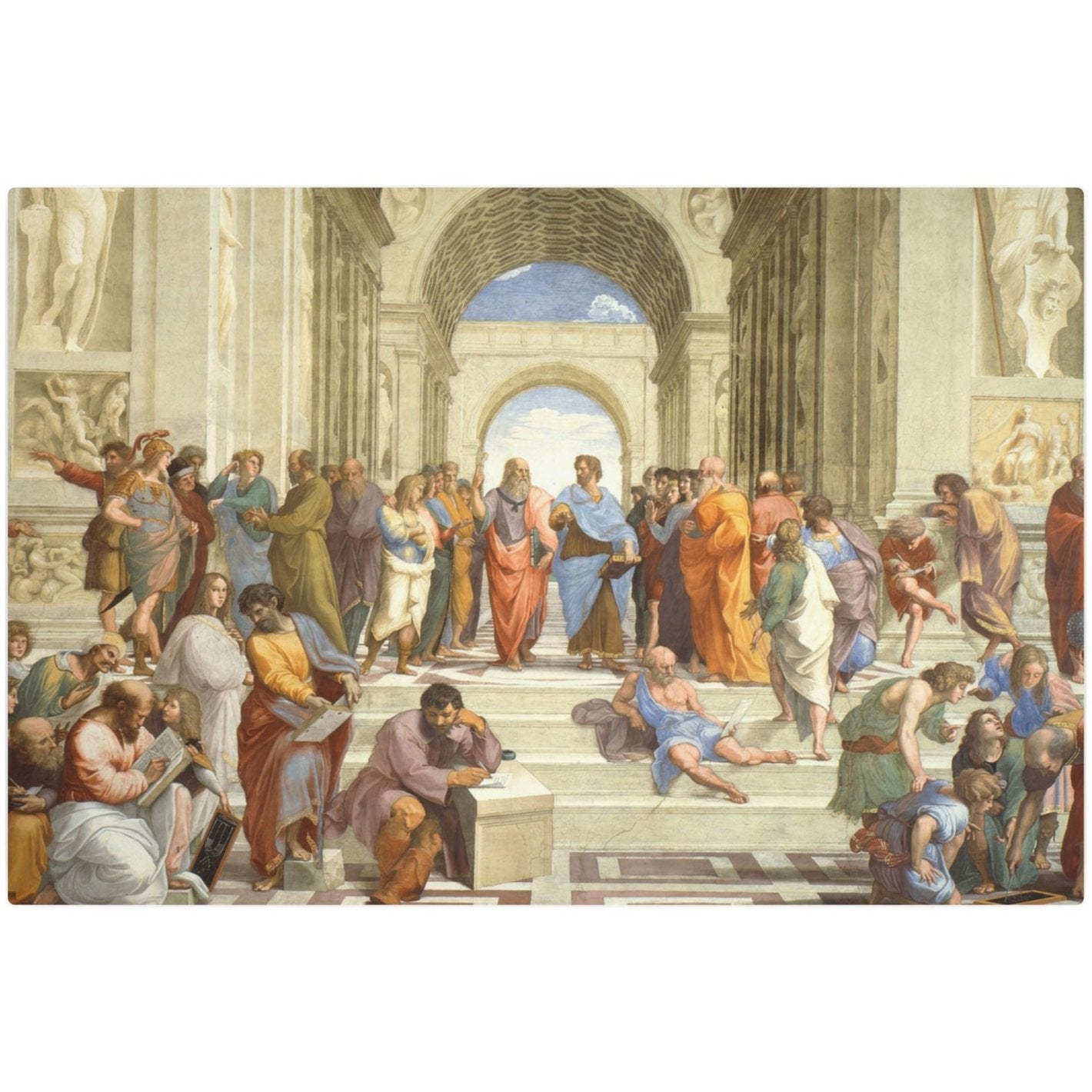 The School of Athens - Metal Print