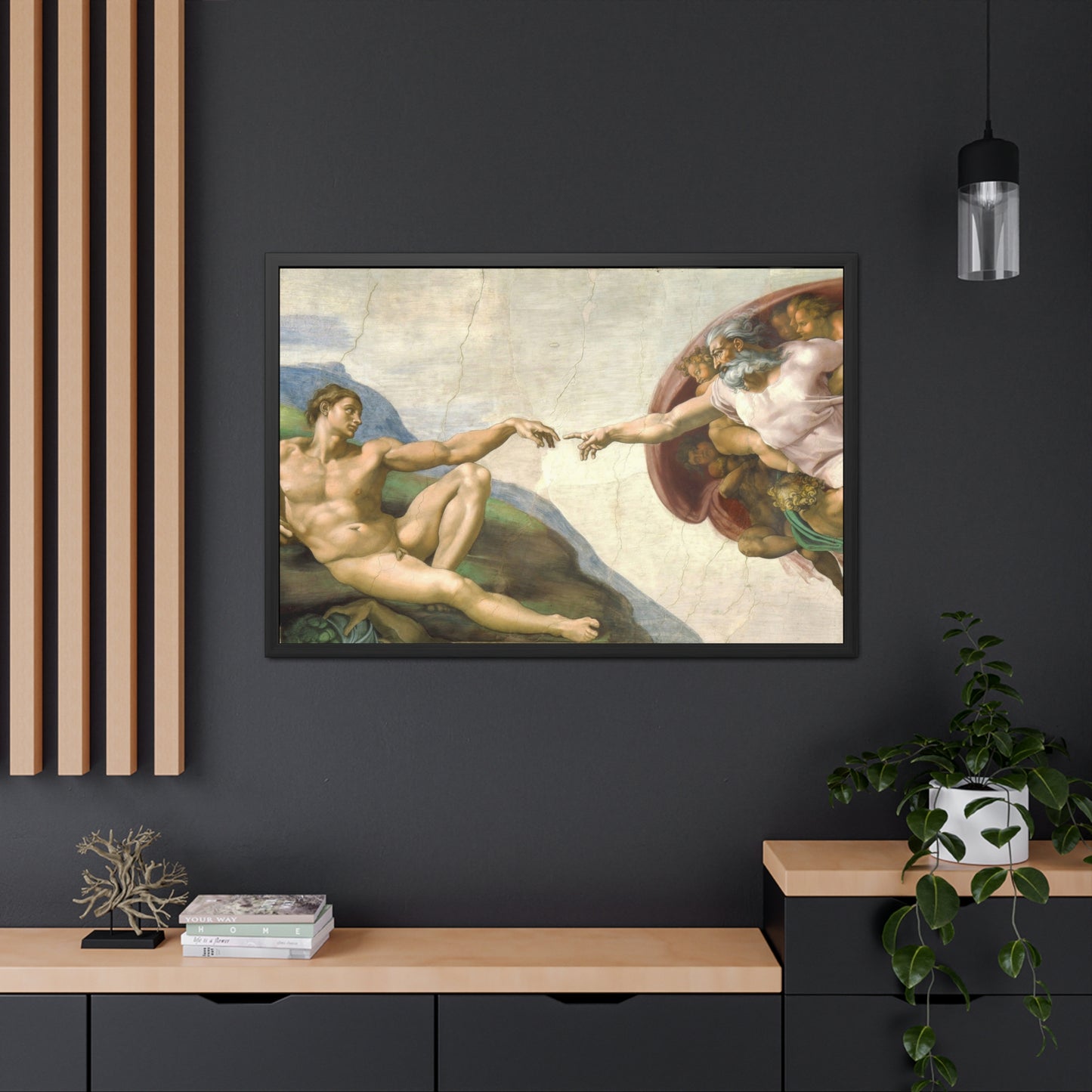 The Creation of Adam - Framed Print