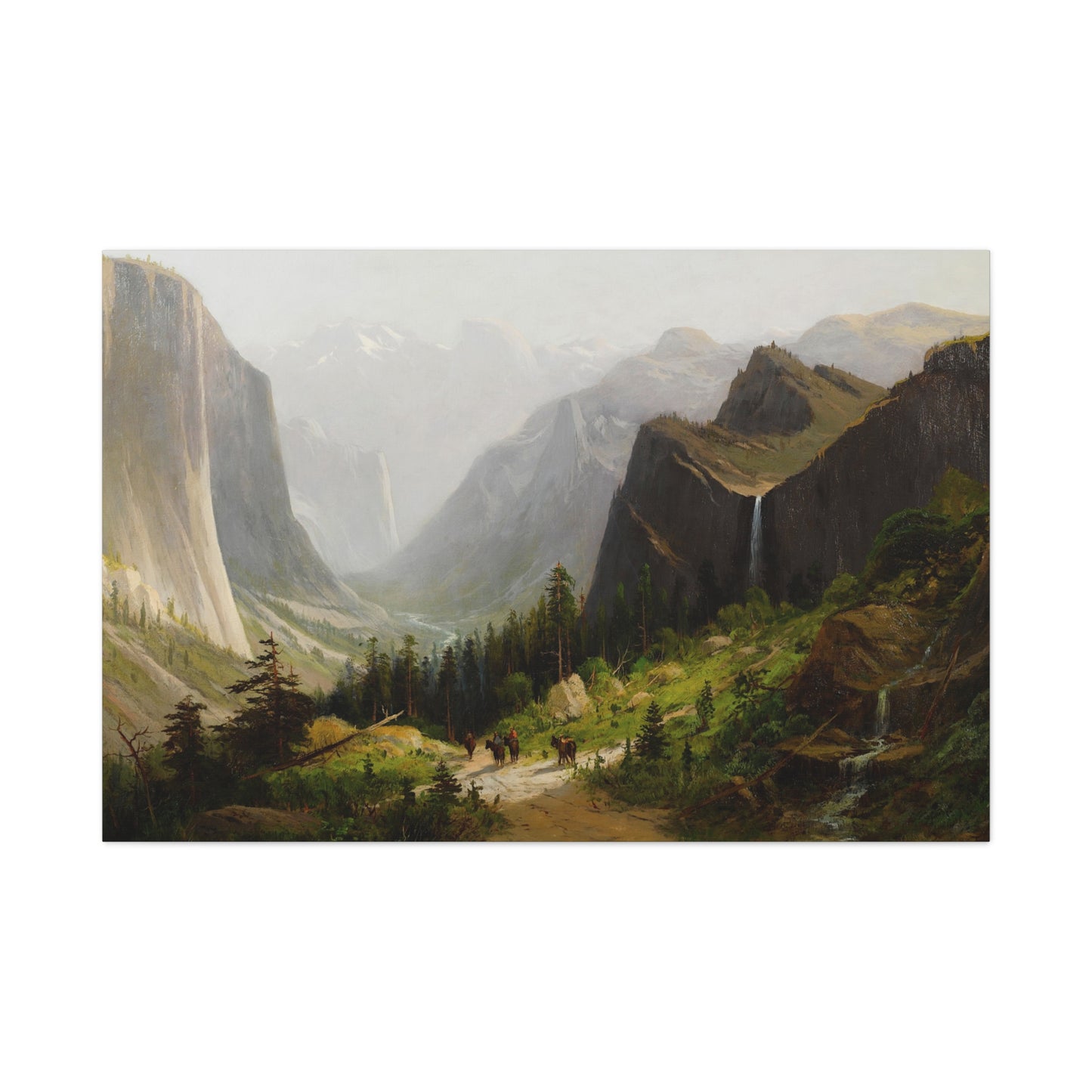 Yosemite Valley, California from the Artist's Point - Canvas Wrap