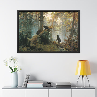 Morning in a Pine Forest - Framed Print