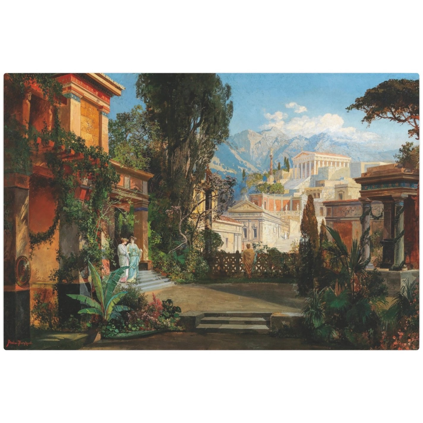 A View of an Ancient City - Metal Print