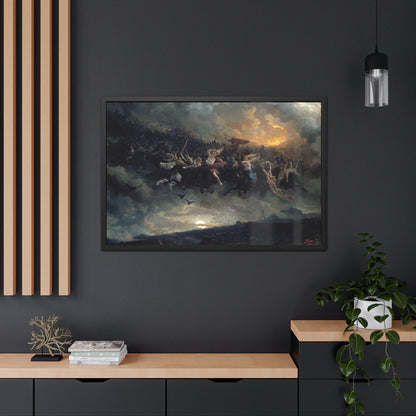 The Wild Hunt of Odin - Framed Print