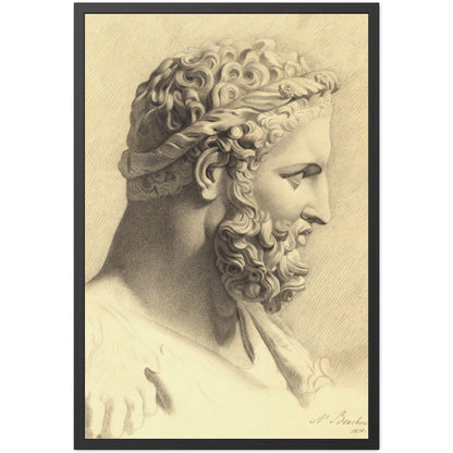 Bust of Hercules - Framed Print