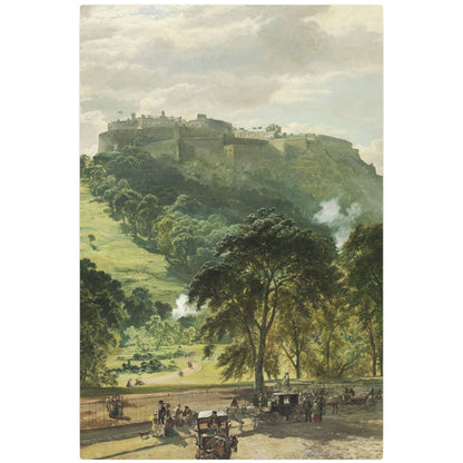 Edinburgh Castle From Princes Street - Metal Print