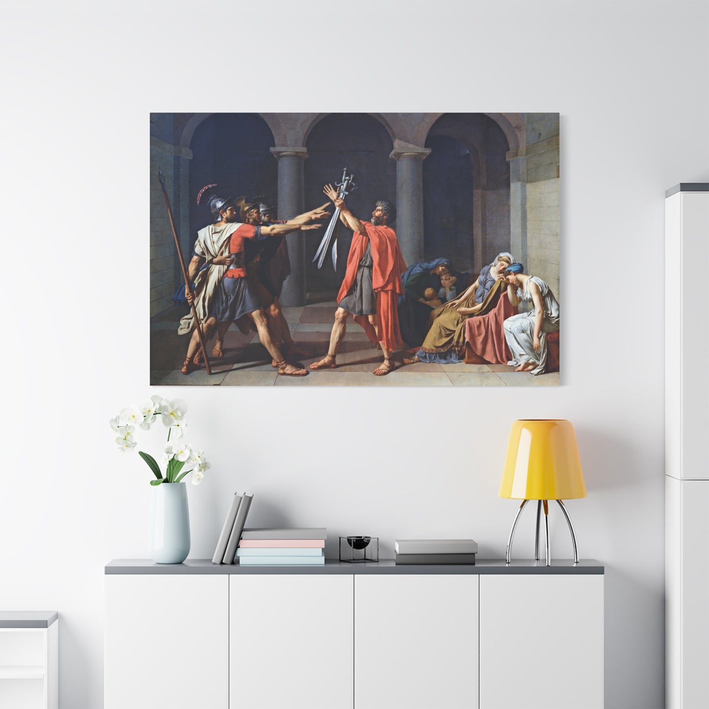 The Oath of the Horatii - Canvas Wrap