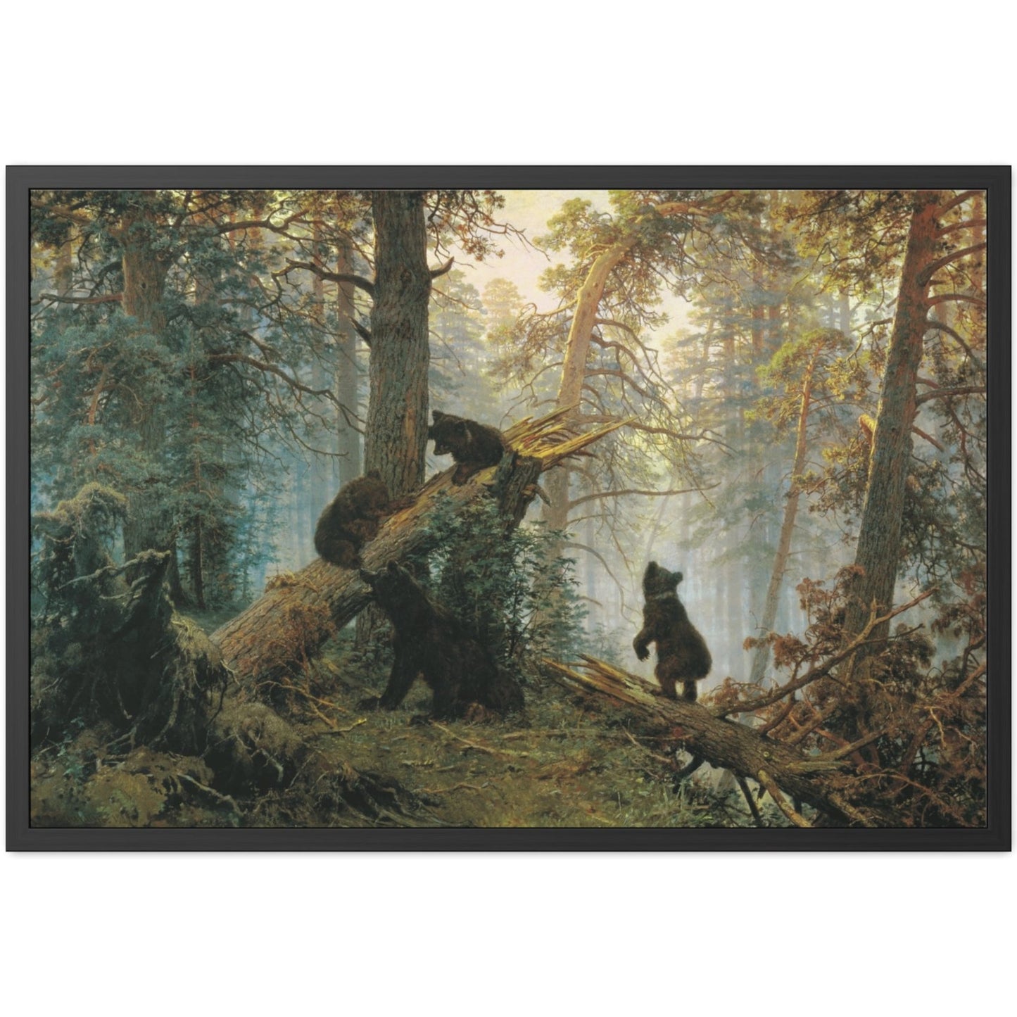 Morning in a Pine Forest - Framed Print