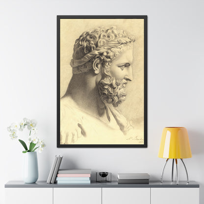 Bust of Hercules - Framed Print