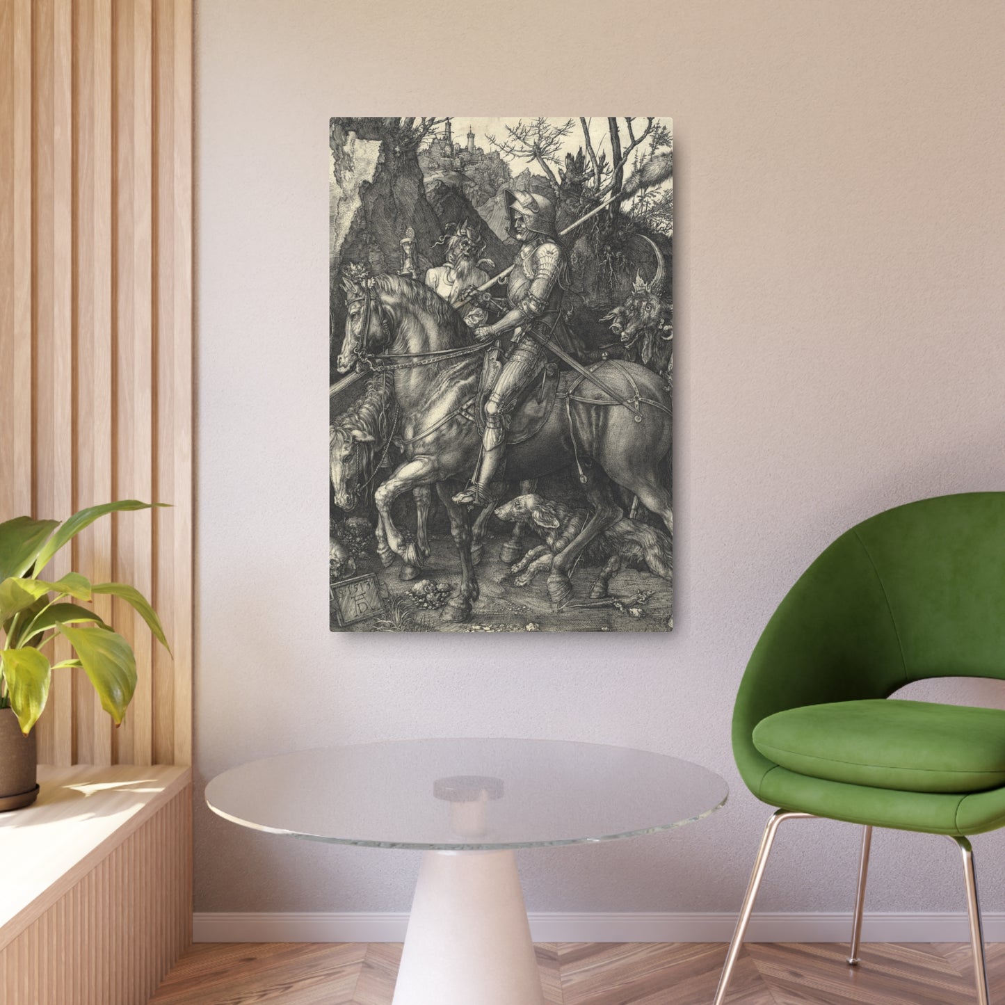 Knight, Death, and the Devil - Metal Print