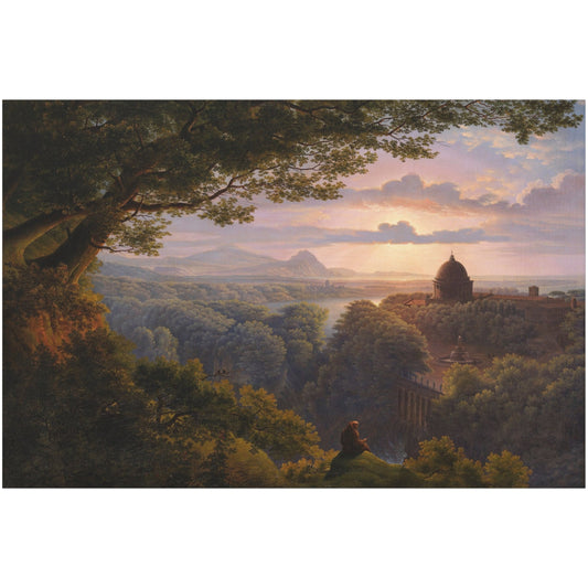 Landscape with Pilgrim - Canvas Wrap