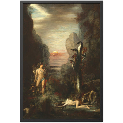 Hercules and the Lernaean Hydra - Framed Print